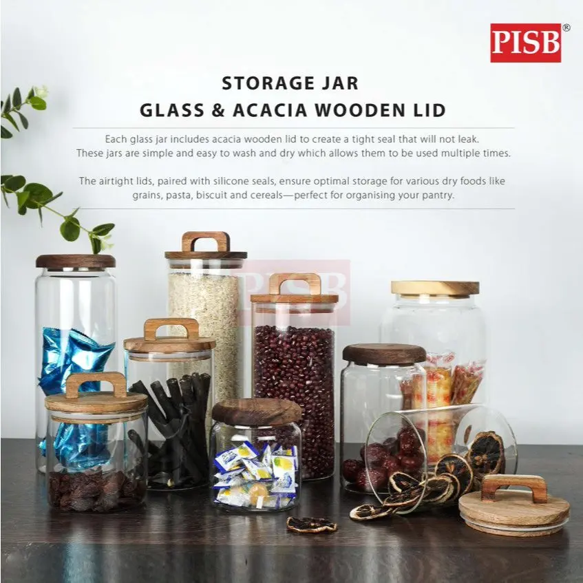 2453-55 Seasoning Bottle Glass Airtight Spice Container Condiment Bottle Jar Bekas Rempah Balang Kaca Kuih Kedap Udara - Image 3