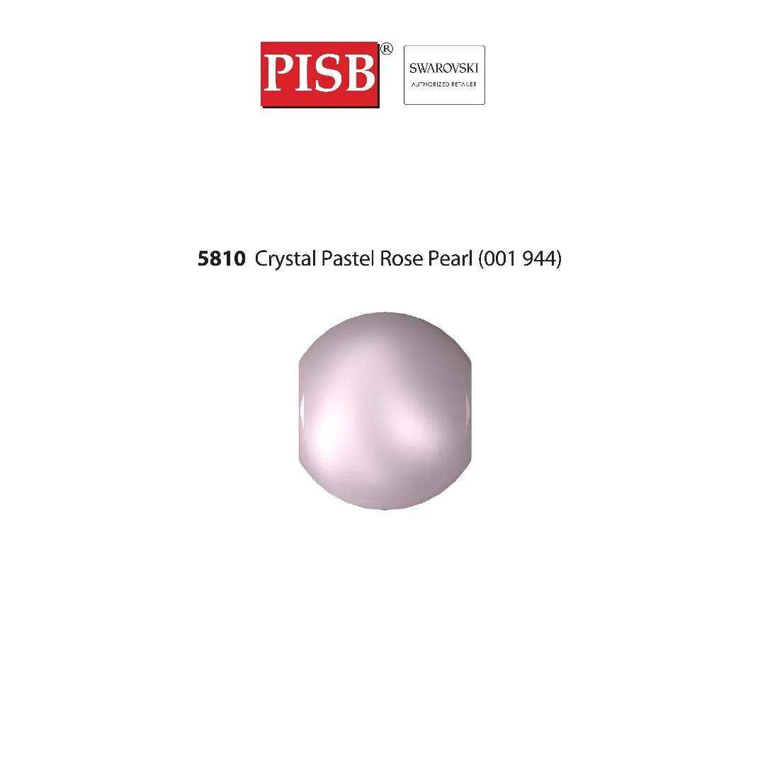 5810 SWAROVSKI CRYSTAL ROUND PEARL 001 944 CRYSTAL PASTEL ROSE PEARL - Image 2