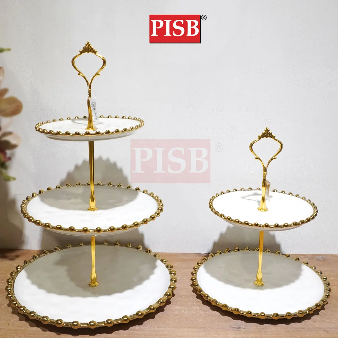 1190-1195 Ceramic Cake Stand/Dessert Display Tray - Image 2