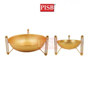 1063/64 Golden Round Iron Gift Tray