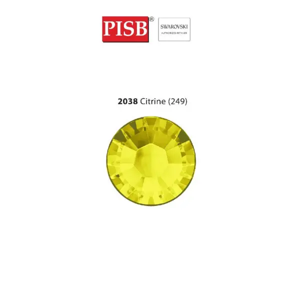 2038 2078 SS10-SS34 SWAROVSKI HOTFIX 249 CITRINE