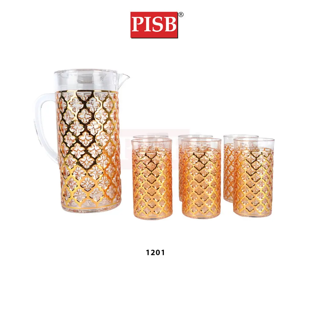 1201 Goldish Acrylic Jar Set