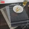 2015-2017 Woven Style Rectangle Placemat Dining Table Mat Washable Non Slip Kitchen Tableware Placemat Pelapik Alas Meja