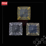 R070514 50*50CM Organza Sequin Square Alas Dulang For Dulang Hantaran Perkahwinan