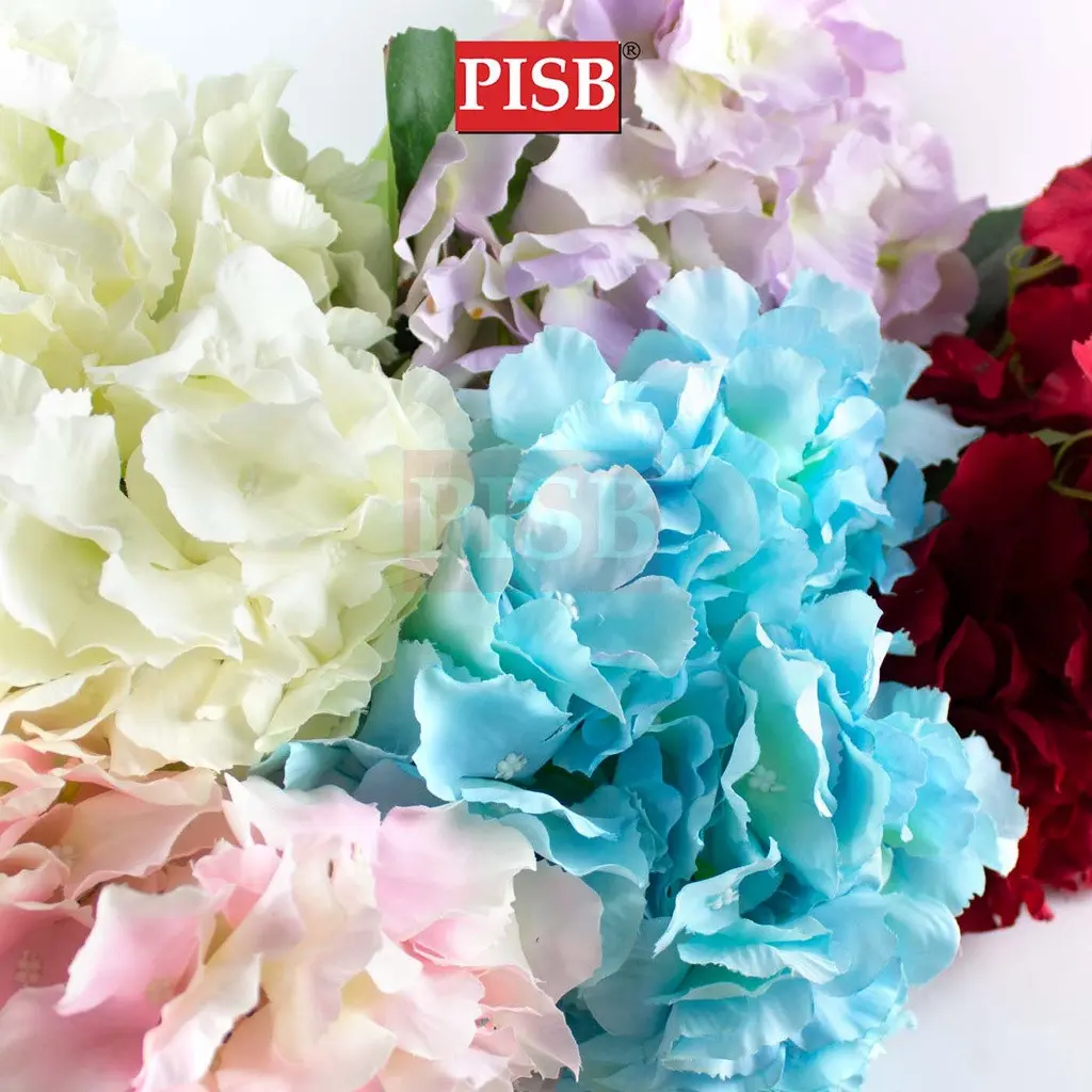 2128 47CM Hydrangea 5 Big Heads for Home Wedding Decoration Gift | Bunga Hydrangea Murah Bunga Pelamin Bunga Hiasan - Image 3