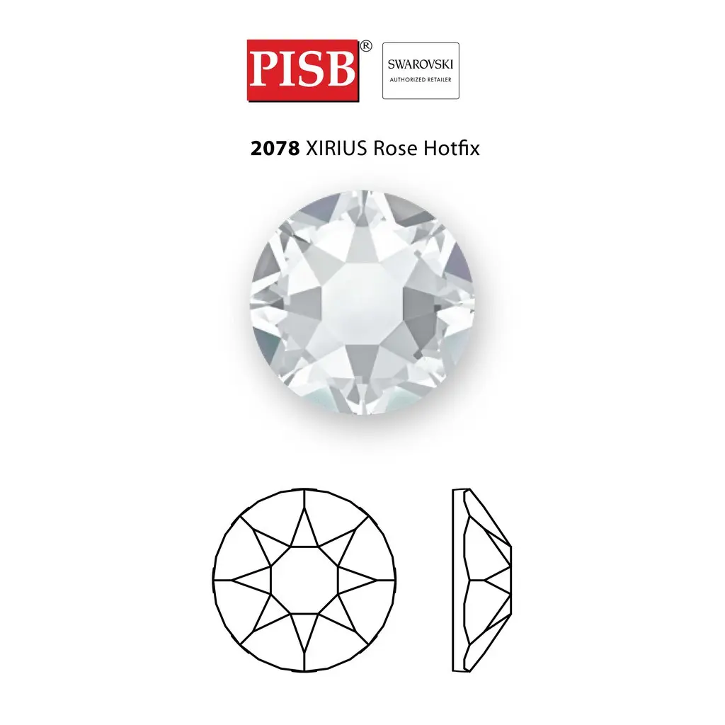 2038 2078 SS10-SS34 SWAROVSKI HOTFIX 227 LIGHT SIAM - Image 4