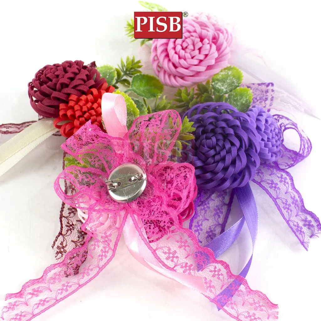 2071/72/73 Foam Flower Brooch Pin / Rozet / Bunga Kendarat Rewang/ Bunga Corsage / Rozet Kenduri / Bunga Hantaran - Image 4