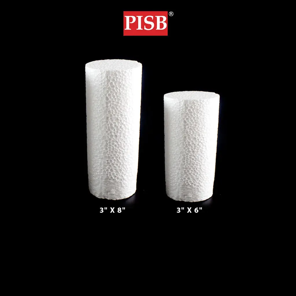 J040024/197 3*8"/6"Inch Cylinder Polystyrene Foam / Gabus Dulang Hantaran