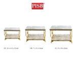 TY1337 Double Layer Rectangle Iron Tray