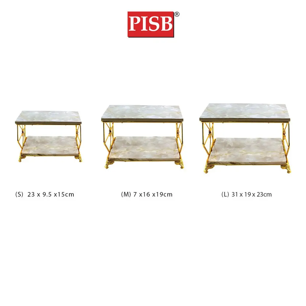 TY1337 Double Layer Rectangle Iron Tray