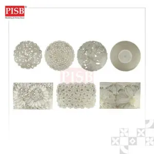 2008-2014 Goldish Flower Design Placemat Dining Table Mat Washable Non Slip Kitchen Tableware Placemat Pelapik Alas Meja