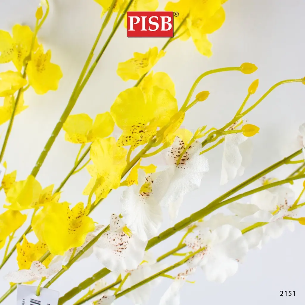 0420/2151 92CM Premium Oncidium Artificial Flower Dancing Lady Orchid Spray - Image 4