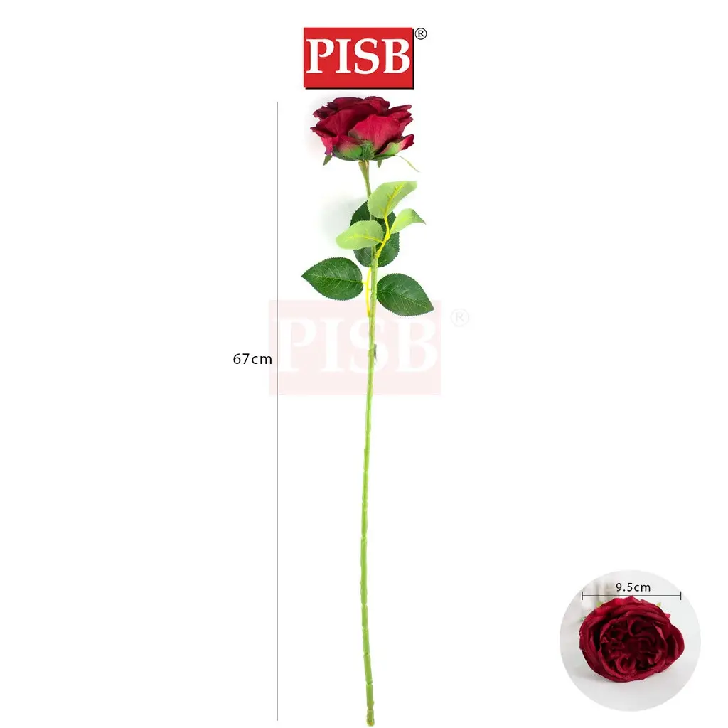 2160 67CM Cabbage Rose Bush Flower - Image 2