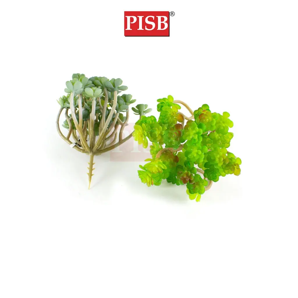 HH2114 14CM Artificial Succulent Stalk / Fake Leaves / Daun Sukulen Tiruan / Home Decoration & Wedding - Image 2