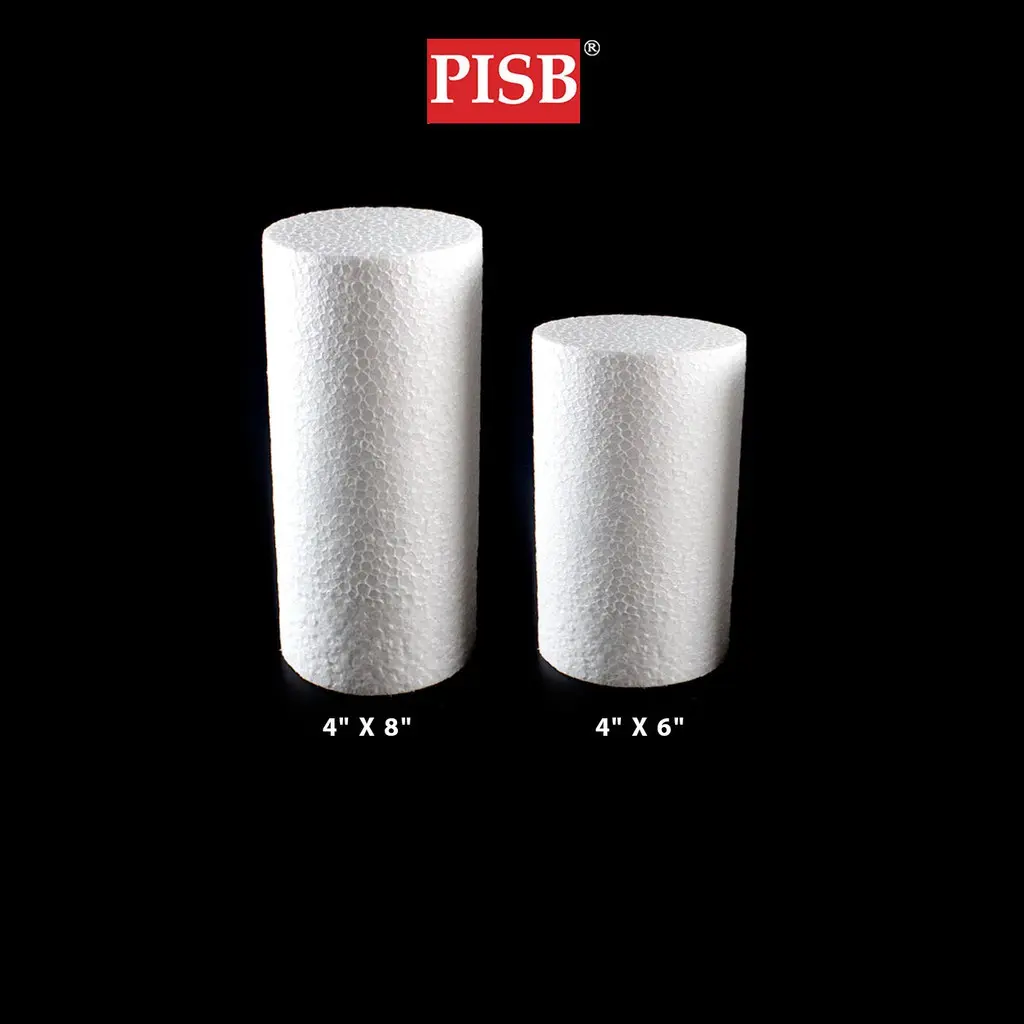J040030/140 4*8"/6"Inch Cylinder Polystyrene Foam / Gabus Dulang Hantaran