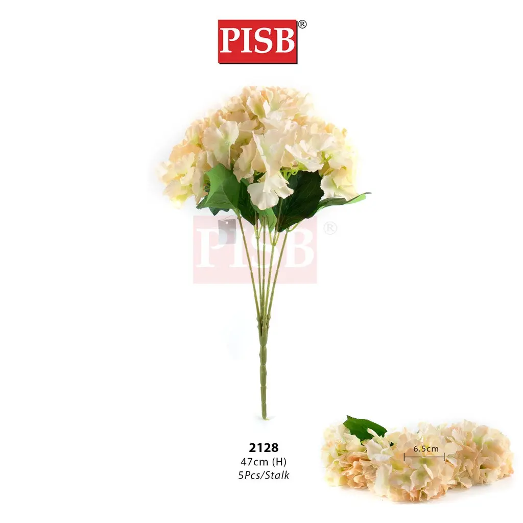 2128 47CM Hydrangea 5 Big Heads for Home Wedding Decoration Gift | Bunga Hydrangea Murah Bunga Pelamin Bunga Hiasan - Image 2