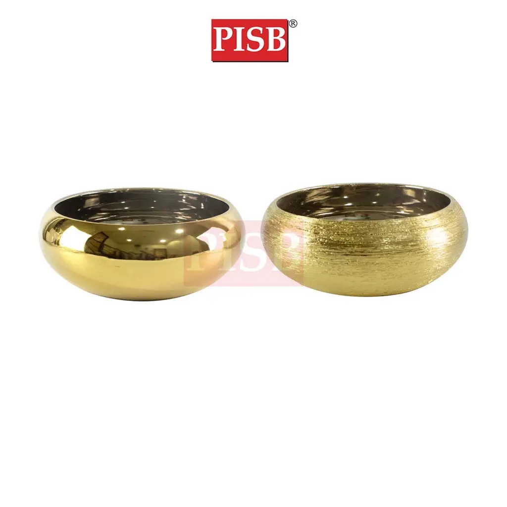 7071/72 Plating Brushed Gold Ceramic Decorations Craft Vase Ornament Pasu Bunga