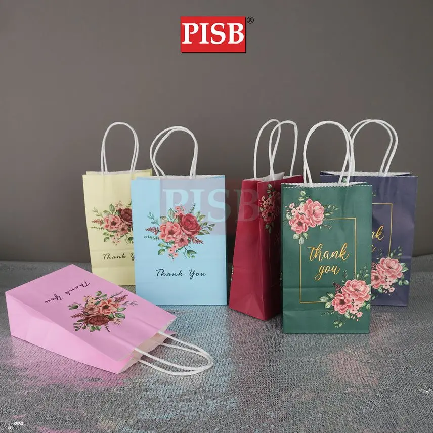 2111-2114 (10Pcs/Pkt) Rose Flower Design Paper Bag Gift Bag - Image 2