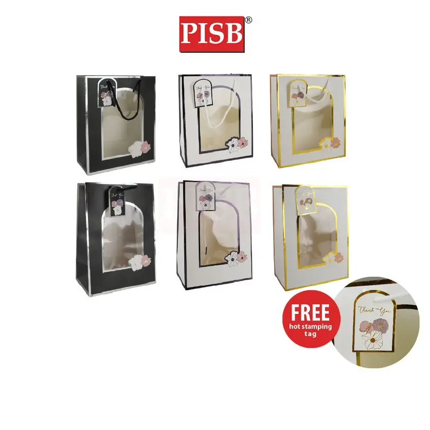 2117/18 (10Pcs/Pkt) Premium Window Transparent Gift Bag Paper Bag