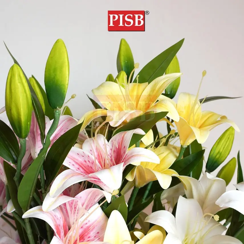 2210 100CM Tiger Lily Spray Flower - Image 3