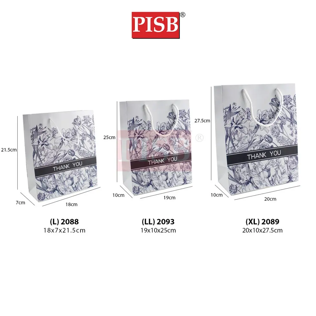 2088-93 (10Pcs/Pkt) Premium Flower Design Gift Bag Paper Bag - Image 3
