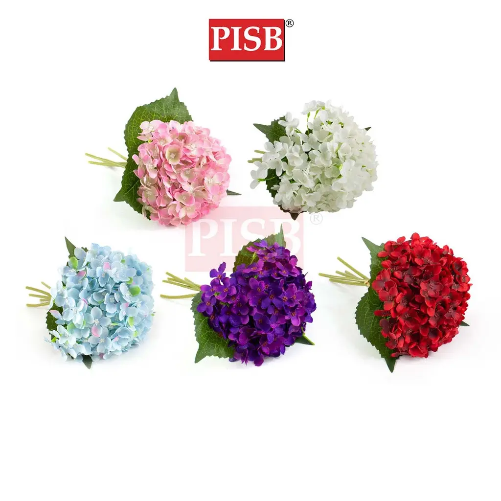 2147 27CM Hydrangea Bush Flower (5 Heads/Stalk)
