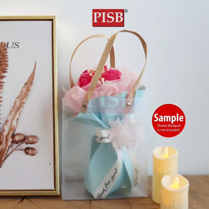 7174/75/76 (10Pcs/Pkt) Premium Transparent PVC Gift Bag Doorgift Bag - Image 2