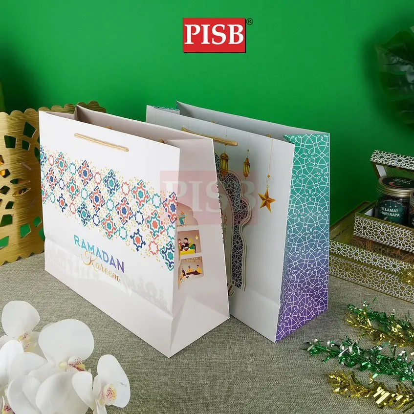 0001-16 Premium Hari Raya Design Paper Bag Shopping Bag Gift Bag Retail Bag Colour Kraft Paper Bag Wedding Birthday Bag - Image 5