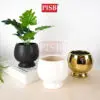 7097/98 White/Black/Gold Ceramic Vase Tree Flower Pot Pasu Seramik Pasu Bunga Bonsai High Quality Vase Home Decor Vase