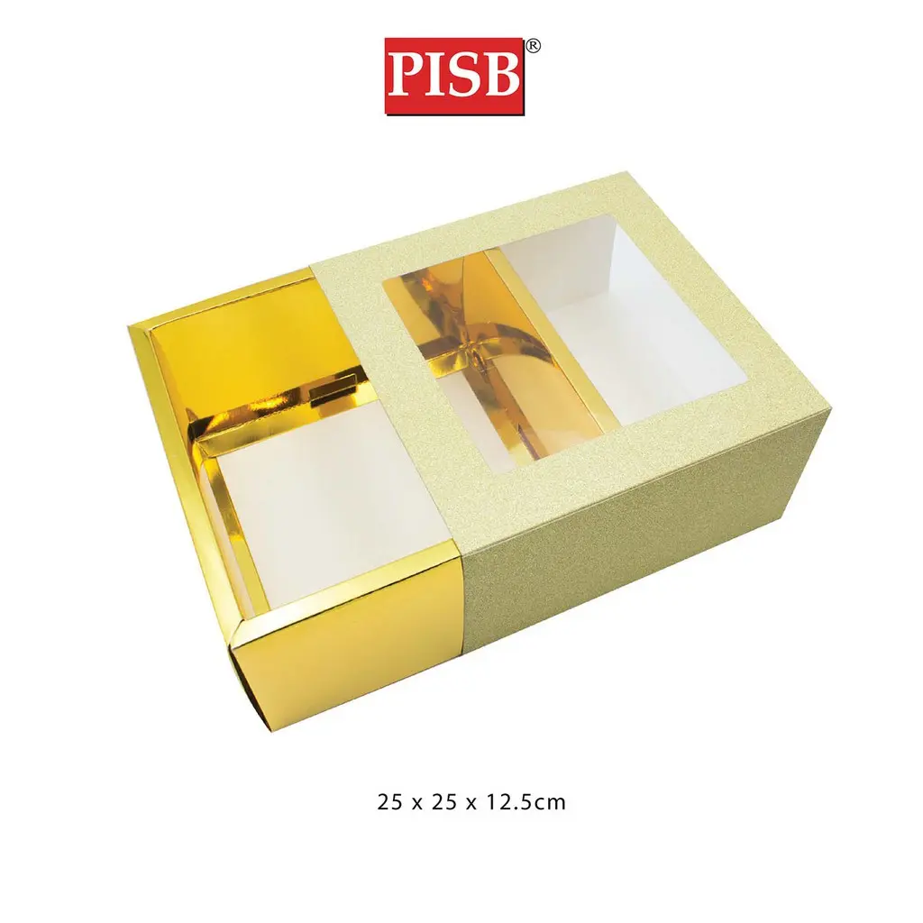 R050249/50/82 Glitter Transparent Window Gift Box Kotak Hantaran - Image 3