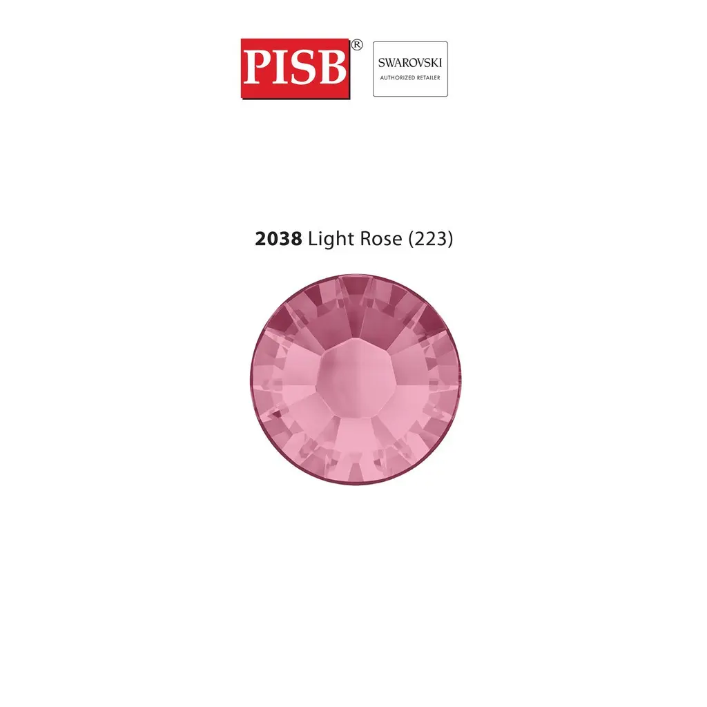 2038 2078 SS10-SS34 SWAROVSKI HOTFIX 223 LIGHT ROSE