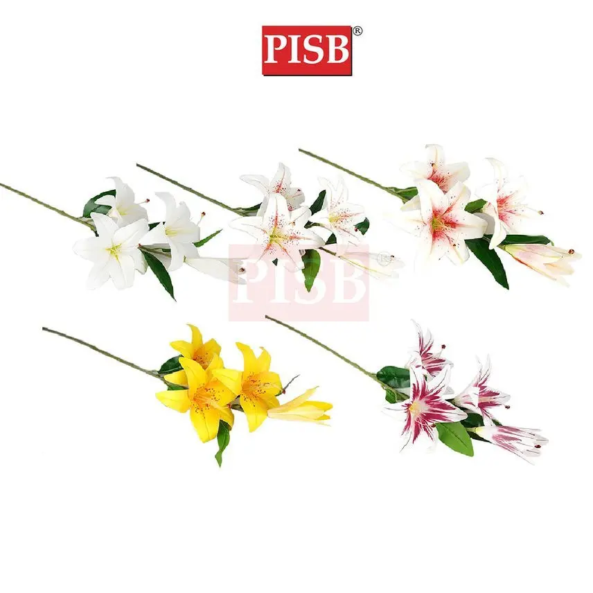 2219 105CM 3D Lily Spray Flower