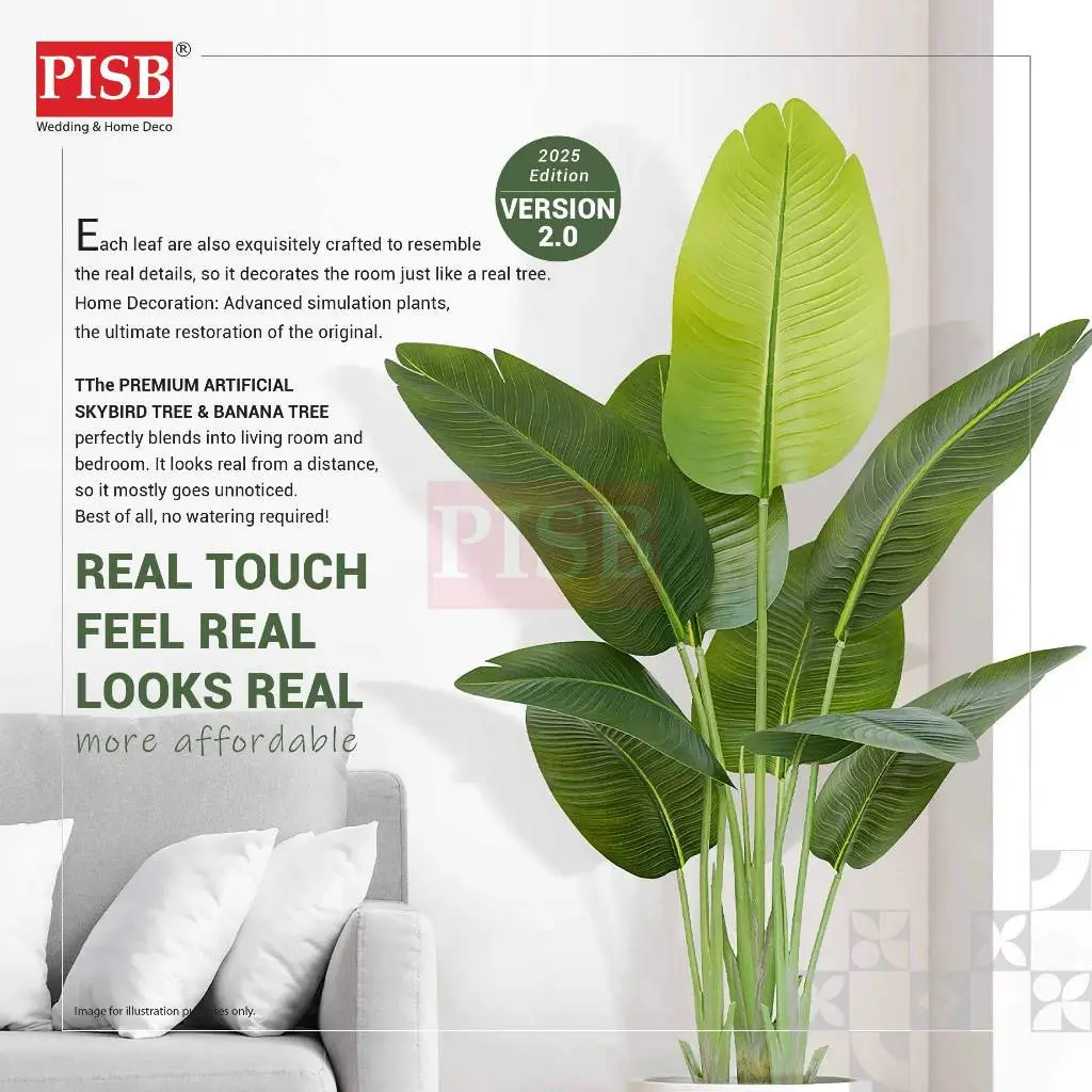 2121-27 3D Premium Skybird Tree Banana Tree Pokok Hiasan Viral Pokok Skybird Pokok Pisang Artificial Plant Home Decor - Image 4