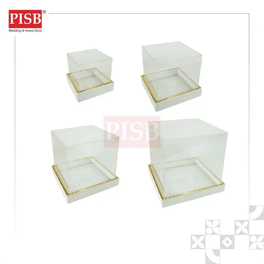 1094 Acrylic Box Tray Kotak Hantaran Transparent Kotak Akrilik Jernih Dulang Hantaran Perkahwinan Wedding Gift Tray