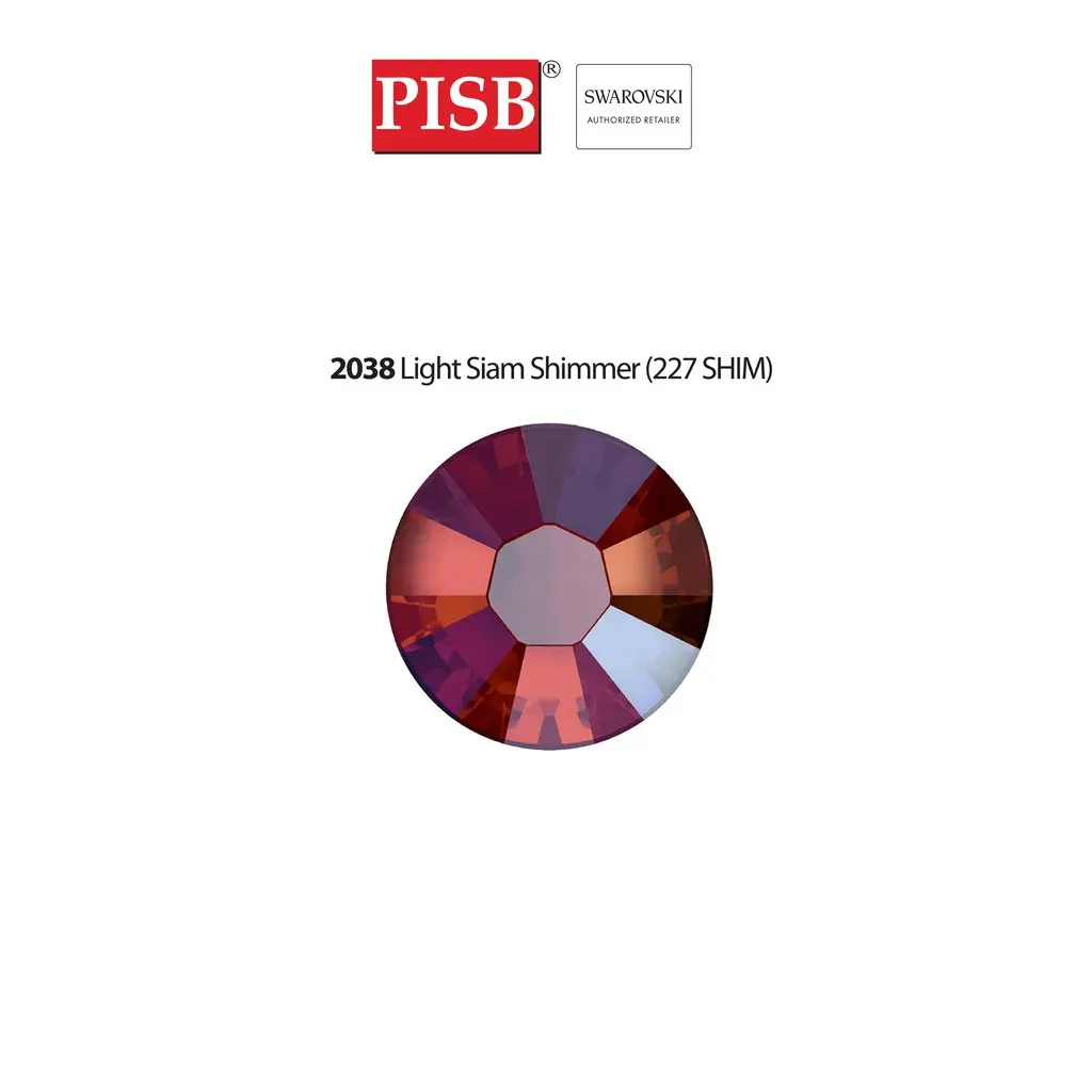 2038 2078 SS10-SS34 SWAROVSKI HOTFIX CLR EFFECT 227 SIM LIGHT SIAM SHIMMER