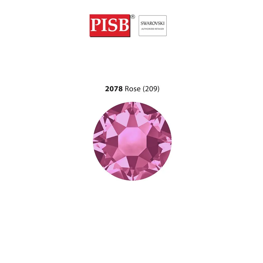 2038 2078 SS10-SS34 SWAROVSKI HOTFIX 209 ROSE - Image 2