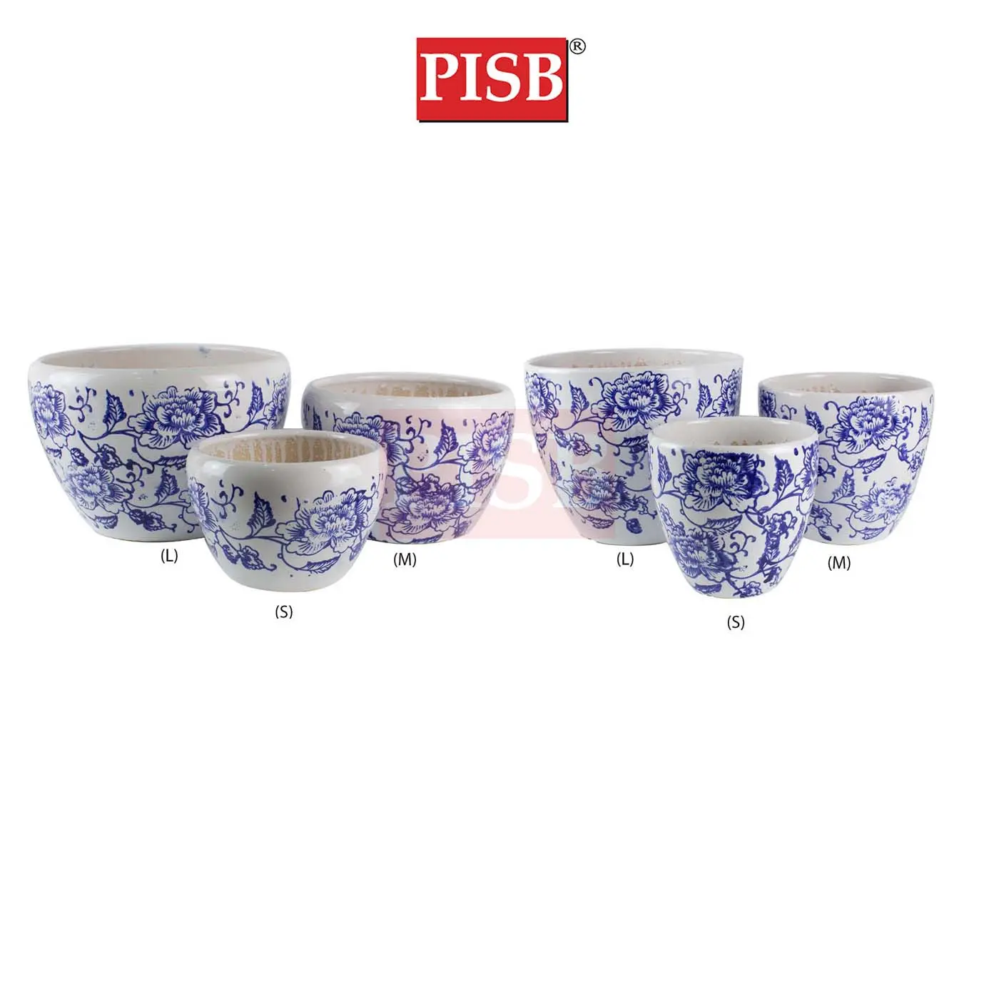 HC7013/14 Hamptons Style Ceramic Decorations Craft Vase Ornament Pasu Bunga