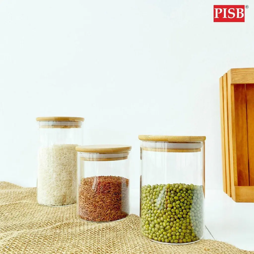 WD1158/66 Seasoning Bottle Glass Airtight Spice Container Condiment Bottle Jar Bekas Rempah Balang Kaca Kuih Kedap Udara - Image 2