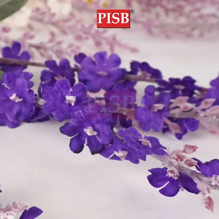 3013 67CM Lavender Spray Artificial Flower Bunga Hiasan Bunga Dulang Hantaran Perkahwinan Hand Bouquet (4 Heads/Stalk) - Image 3