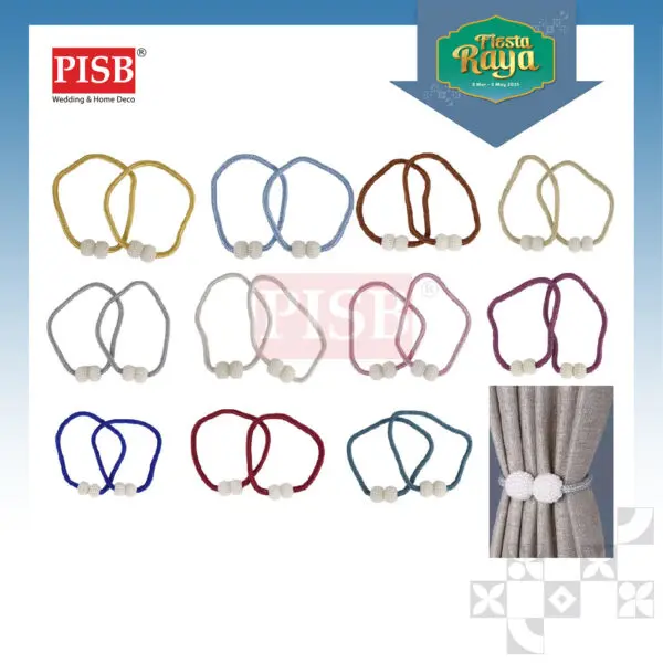 d0fa93c989fbaf4e2abd408788645328.jpeg 0802 Magnetic Pearl Beads Curtain Tieback Curtain Decoration Pengikat Langsir (2Pcs/Pkt)