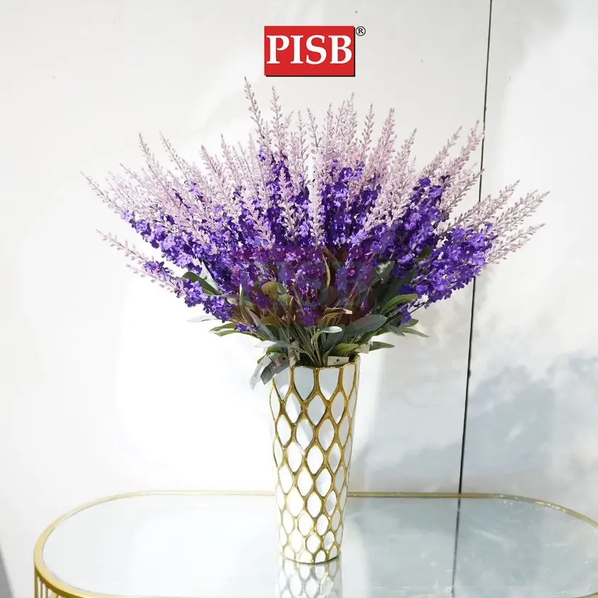 3013 67CM Lavender Spray Artificial Flower Bunga Hiasan Bunga Dulang Hantaran Perkahwinan Hand Bouquet (4 Heads/Stalk) - Image 5