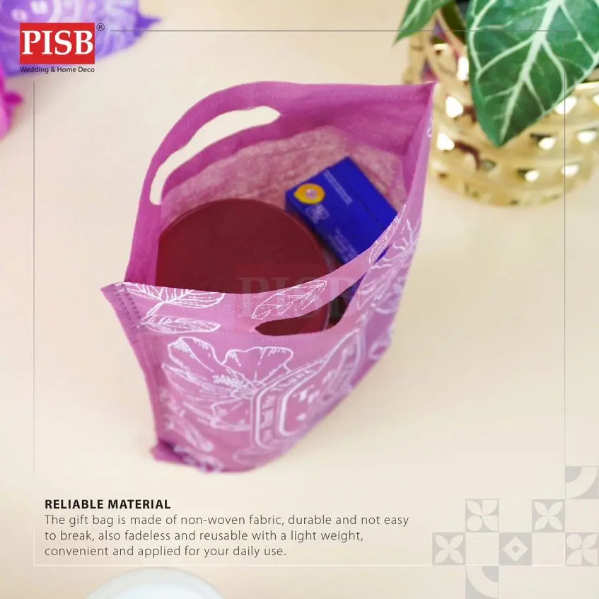 7177/79 (10Pcs/Pkt) Non Woven Bag Doorgift Bag Goodies Bag Doorgift Murah Goodies Kahwin Borong Wedding Gift Bag - Image 4