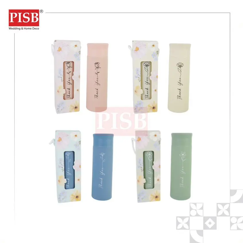 2145 400ML Floral Glass Bottle Set Hot Cold Portable Water Bottle Tumbler Travel Glass Water Bottle Doorgift Botol Air