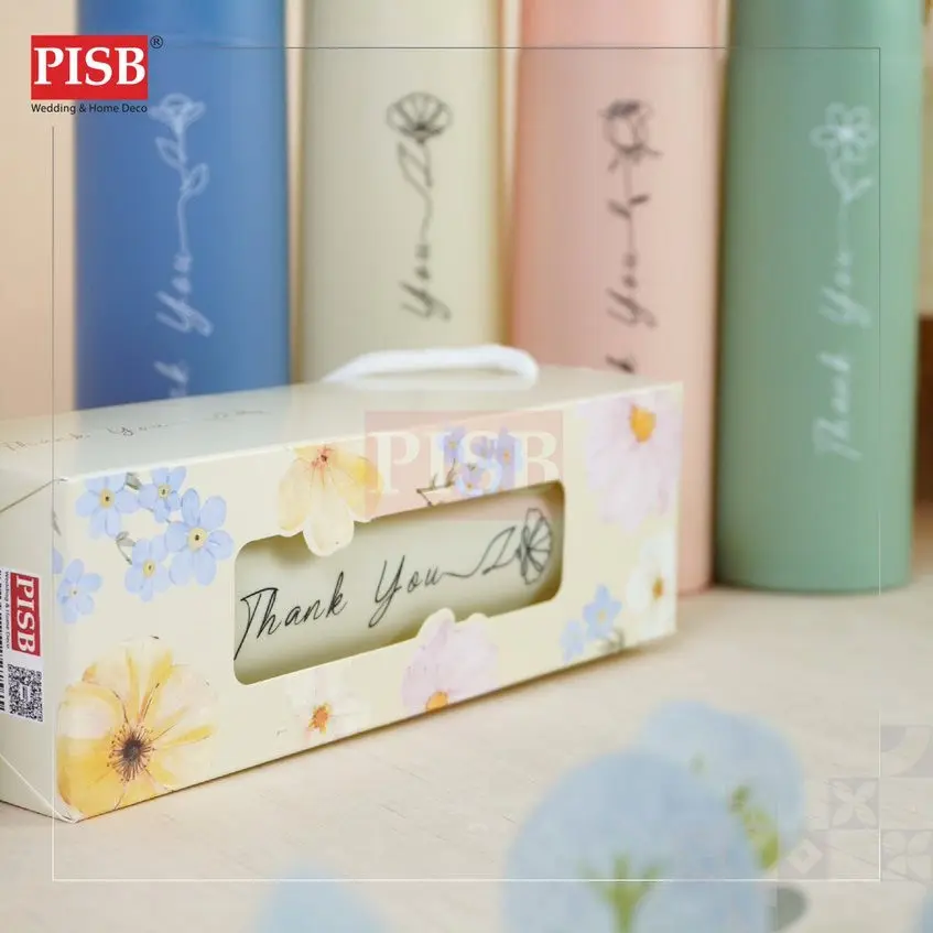 2145 400ML Floral Glass Bottle Set Hot Cold Portable Water Bottle Tumbler Travel Glass Water Bottle Doorgift Botol Air - Image 8