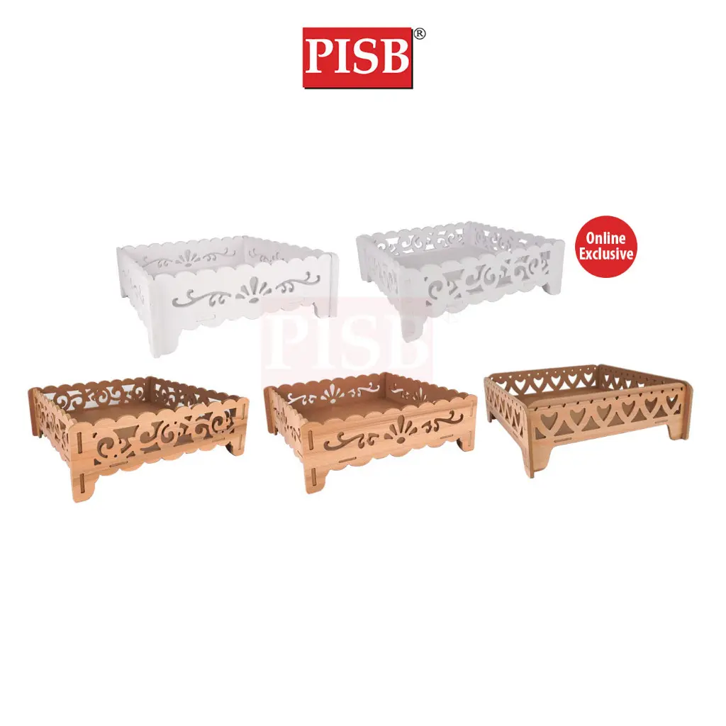 0159/179/228/227 White Brown Gift Tray / Dulang Hantaran Perkahwinan - Image 2