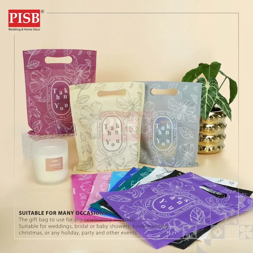 7177/79 (10Pcs/Pkt) Non Woven Bag Doorgift Bag Goodies Bag Doorgift Murah Goodies Kahwin Borong Wedding Gift Bag - Image 7