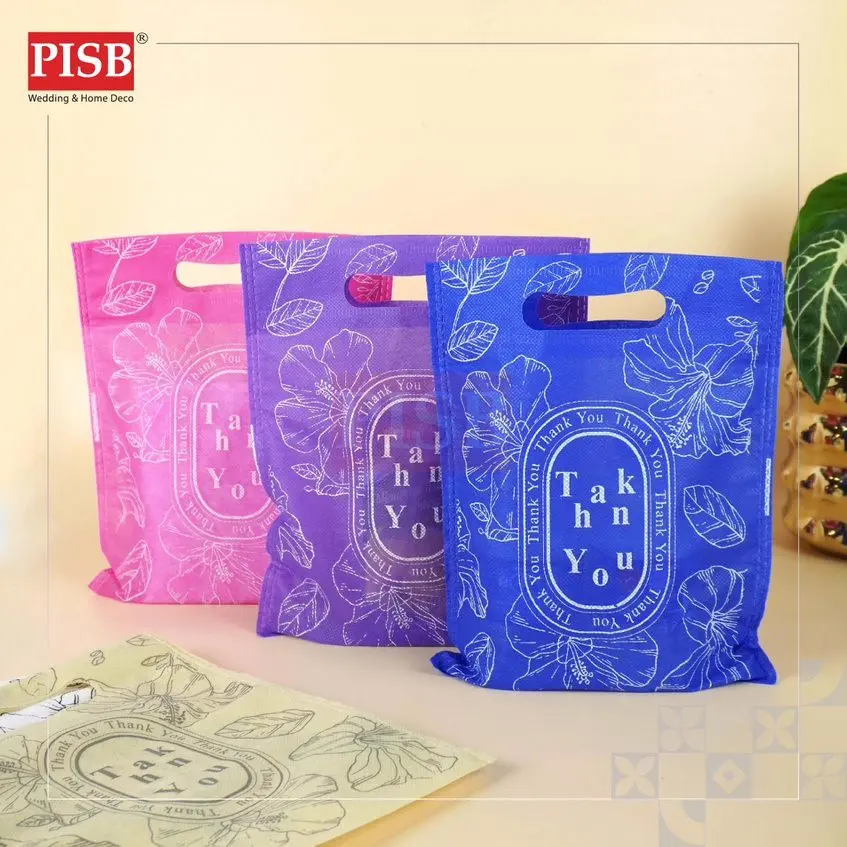 7177/79 (10Pcs/Pkt) Non Woven Bag Doorgift Bag Goodies Bag Doorgift Murah Goodies Kahwin Borong Wedding Gift Bag - Image 2