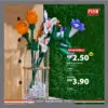 2001 Flower Bricks DIY Plant Series Building Block Bunga Bricks Flower Bricks Puzzle Assembly Block Toy Decoration Gifts