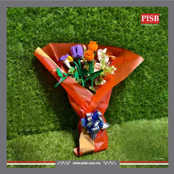 2001 Flower Bricks DIY Plant Series Building Block Bunga Bricks Flower Bricks Puzzle Assembly Block Toy Decoration Gifts
