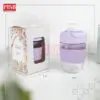 2146 (1Pcs) Souvenir Mug Glass Portable Macaron Water Drinking Cup Travel Dual Straw Mug Bottle Doorgift Mug Cawan Gelas